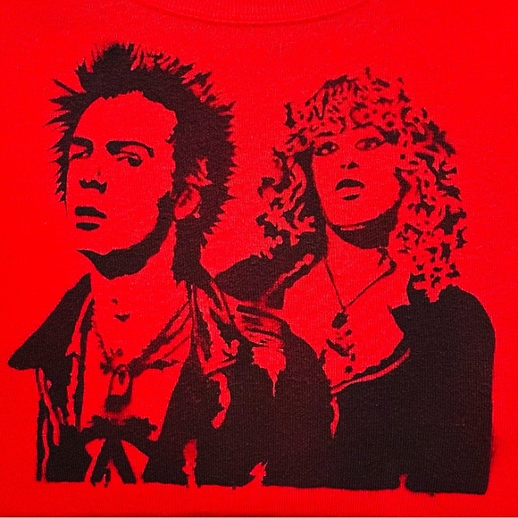 Sid & Nancy Sid Vicious punk rock Sex Pistols goth rave Harajuku soft t 12M - Picture 14 of 14
